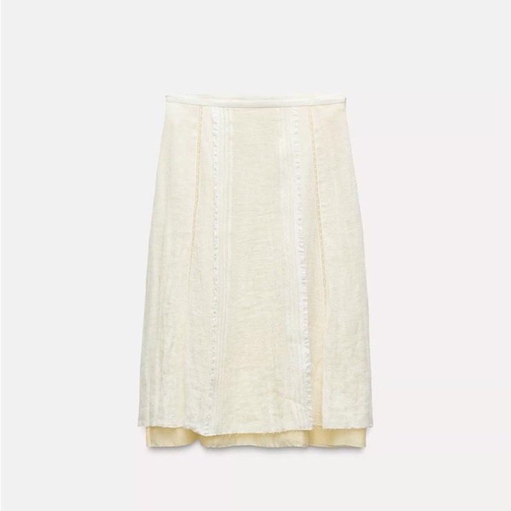 Zara cream skirt